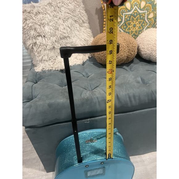 Disney store brave Marida Luggage Trolley Carry-On Sparkly Blue - Picture 10 of 10